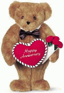 15" Happy Anniversary Bear
