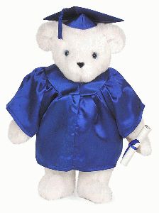 15" Graduation Bear (Blue Gown)