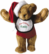 15" Baby's First Christmas Teddy Bear